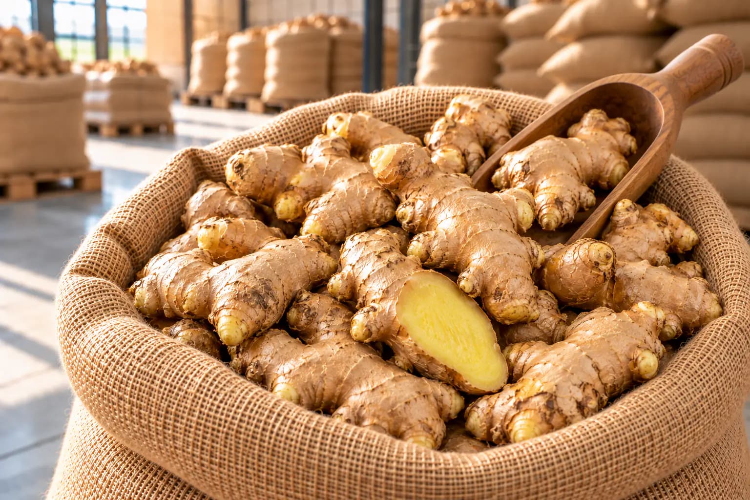 Fresh Ginger (Zingiber officinale) sourced from Idukki, Kerala — photo 4 of 4